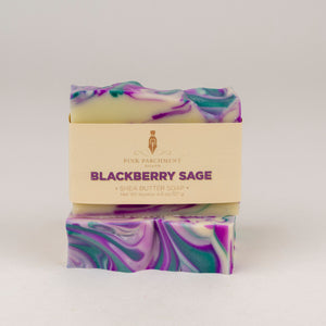 Blackberry Sage Handmade Soap | Vegan Soap | Shea Butter Bar Soap